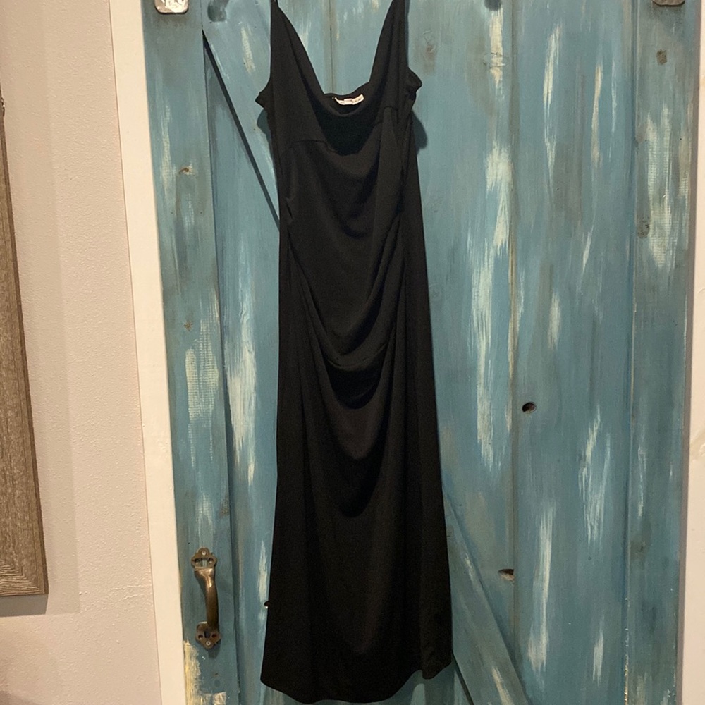 Spaghetti strap evening dress